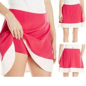 NEW Puma Athletic Golf Tennis Exercise Flare Skirt XL Rose Red